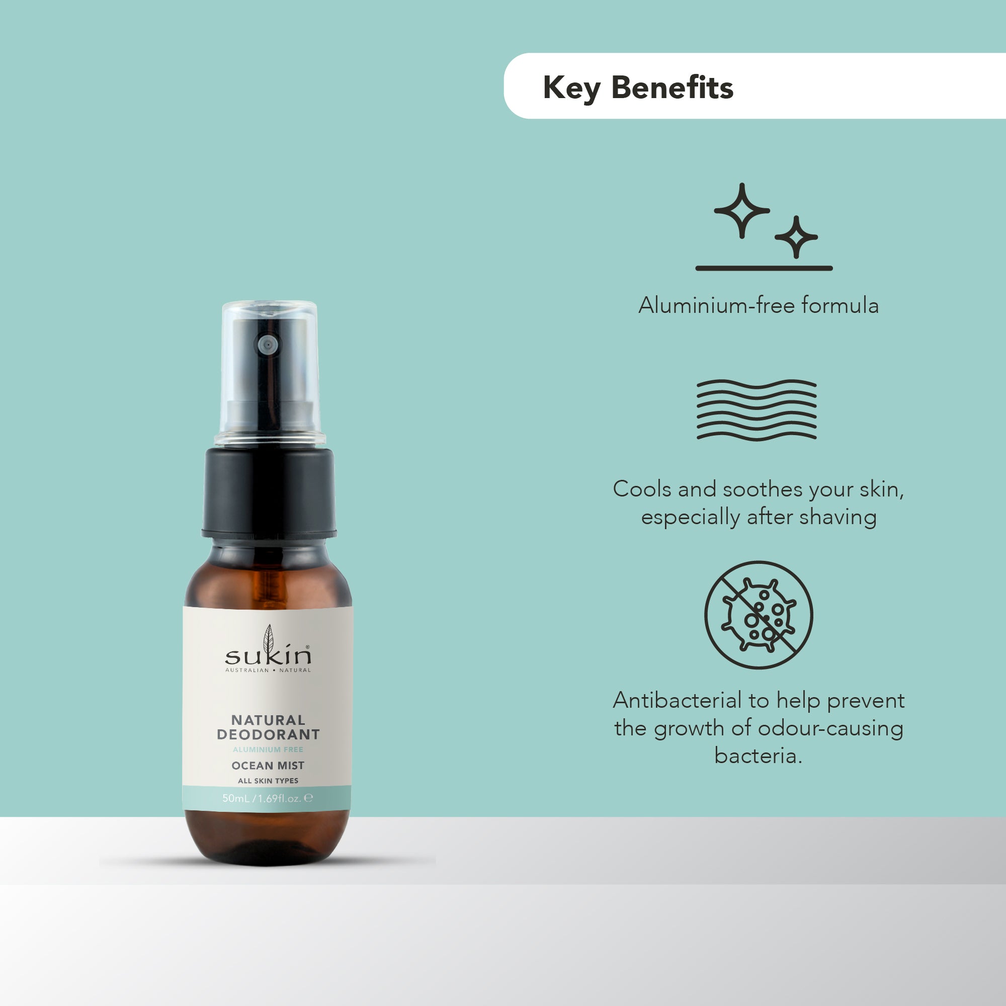 NATURAL DEODORANT OCEAN MIST | 50ML